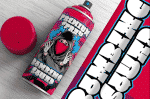 Square Spray Graffiti Typeface Font