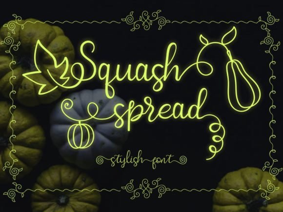 Squash Spread Font