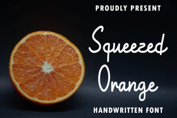 Squeezed Orange Font