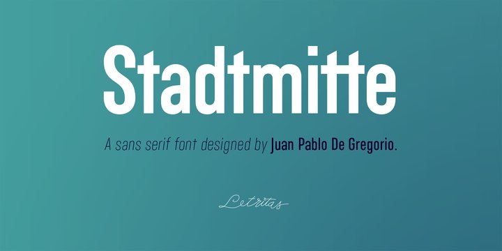Stadtmitte Font