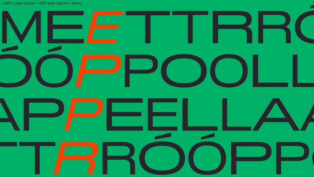 Staff Wide & X Wide Font