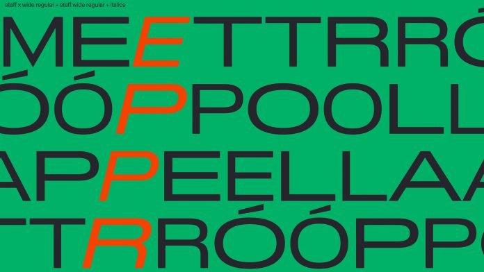 Staff Wide & X Wide Font