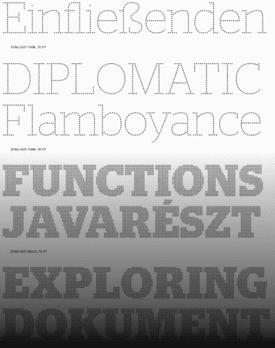 Stag Dot Font