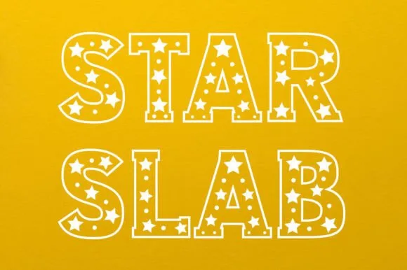 Star Slab Font