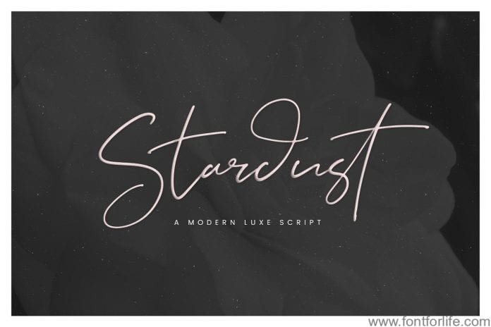 Stardust A Modern Luxe Script Font