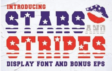 Stars and Stripes Font