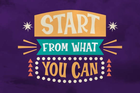 Start from What You Can Font