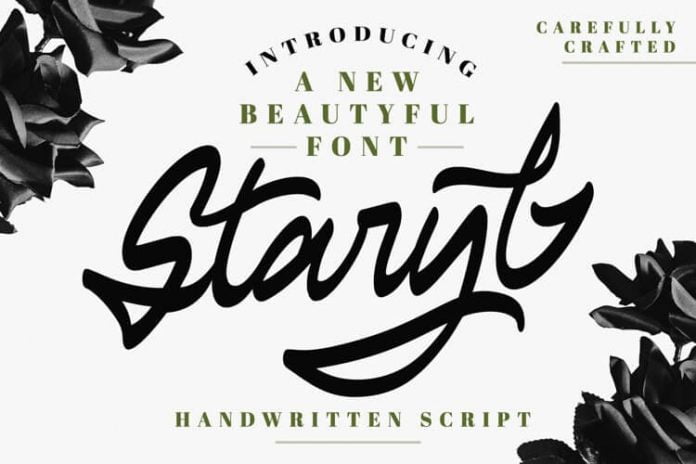Staryl Handwritten Script Font