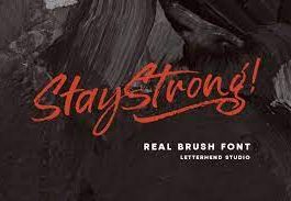 Stay Strong - Dry Brush font