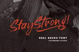 Stay Strong - Dry Brush font