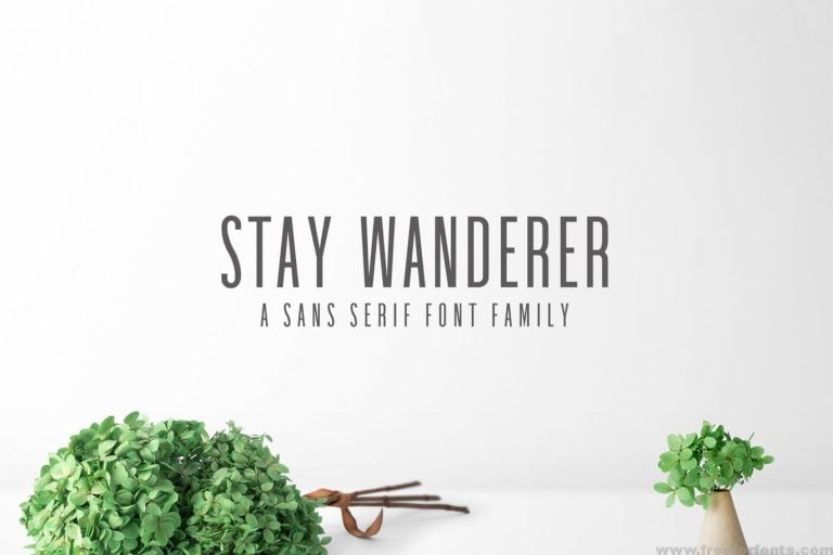 Stay Wanderer Sans Serif Font Family Pack Free Dowload