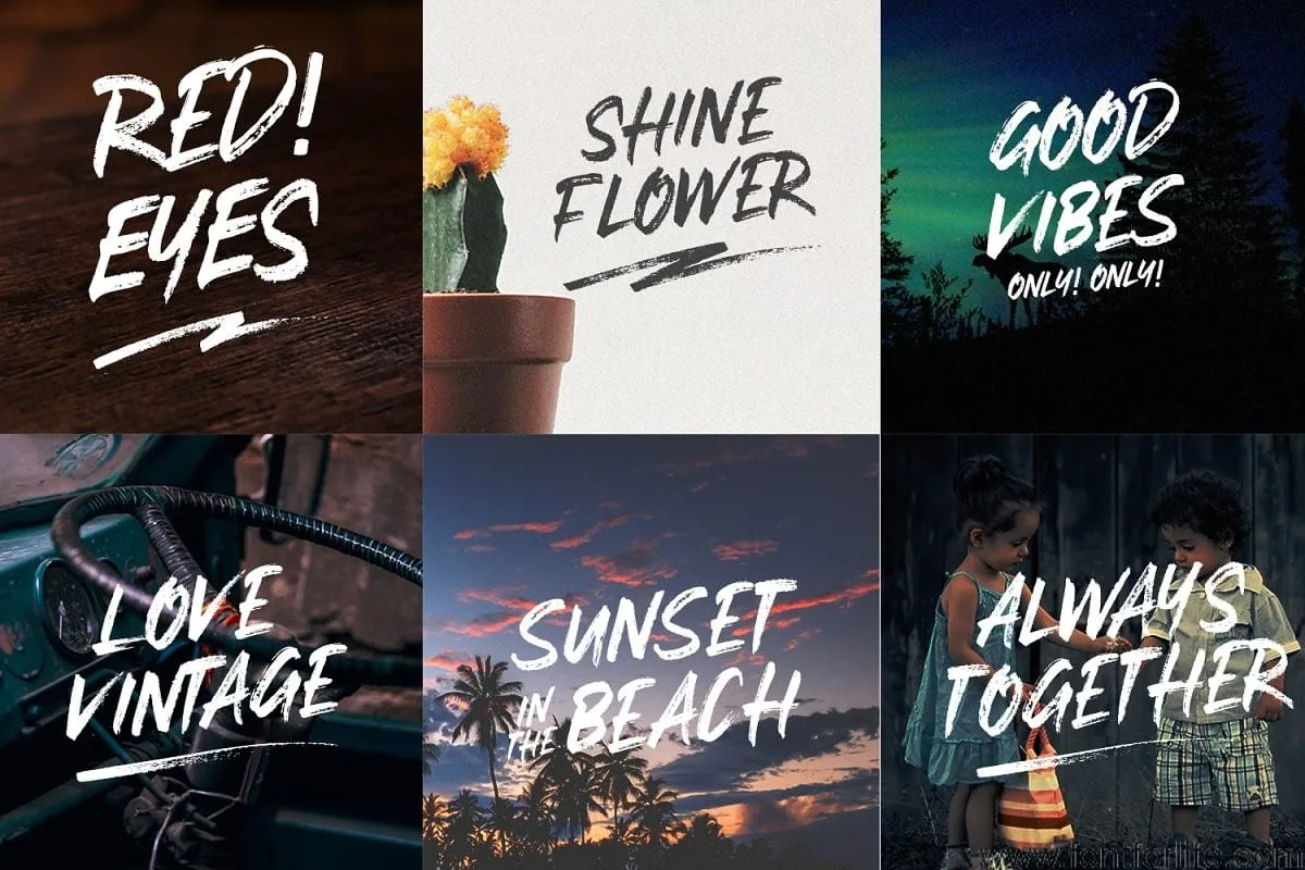 Stay Weird Brush Font Swashes Font