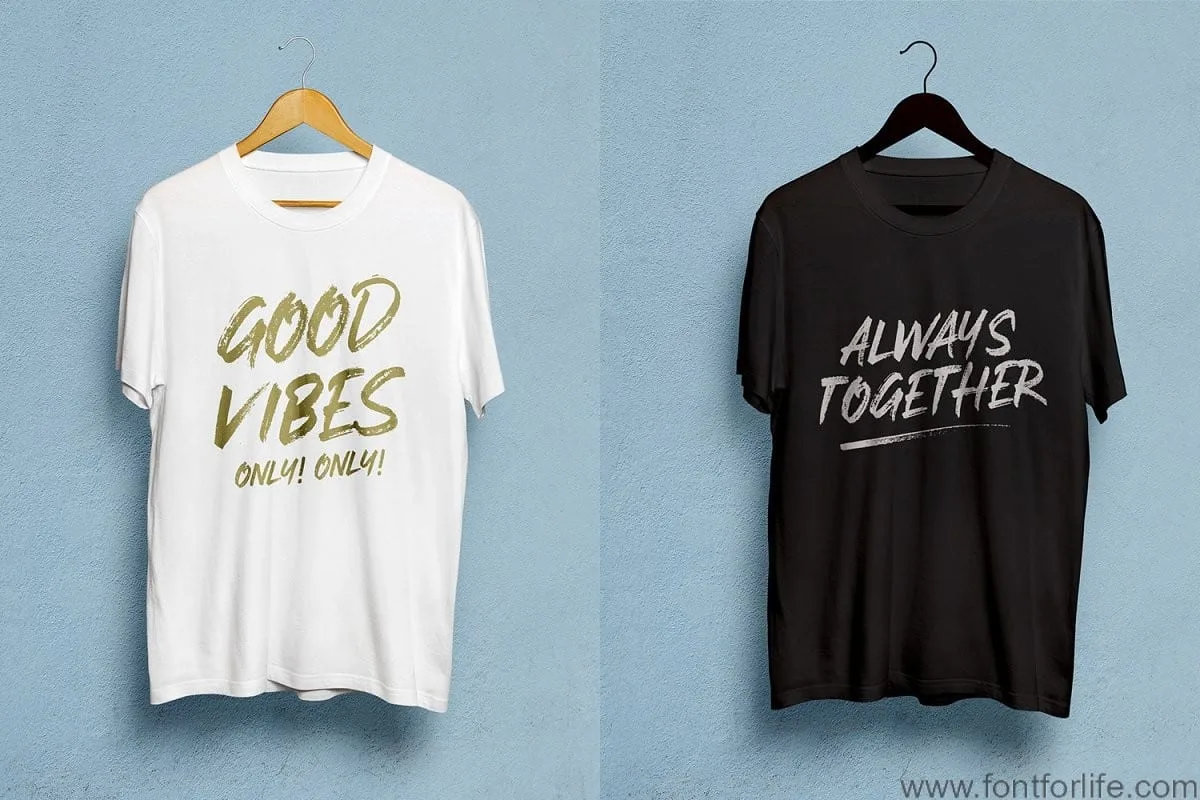 Stay Weird Brush Font Swashes Font