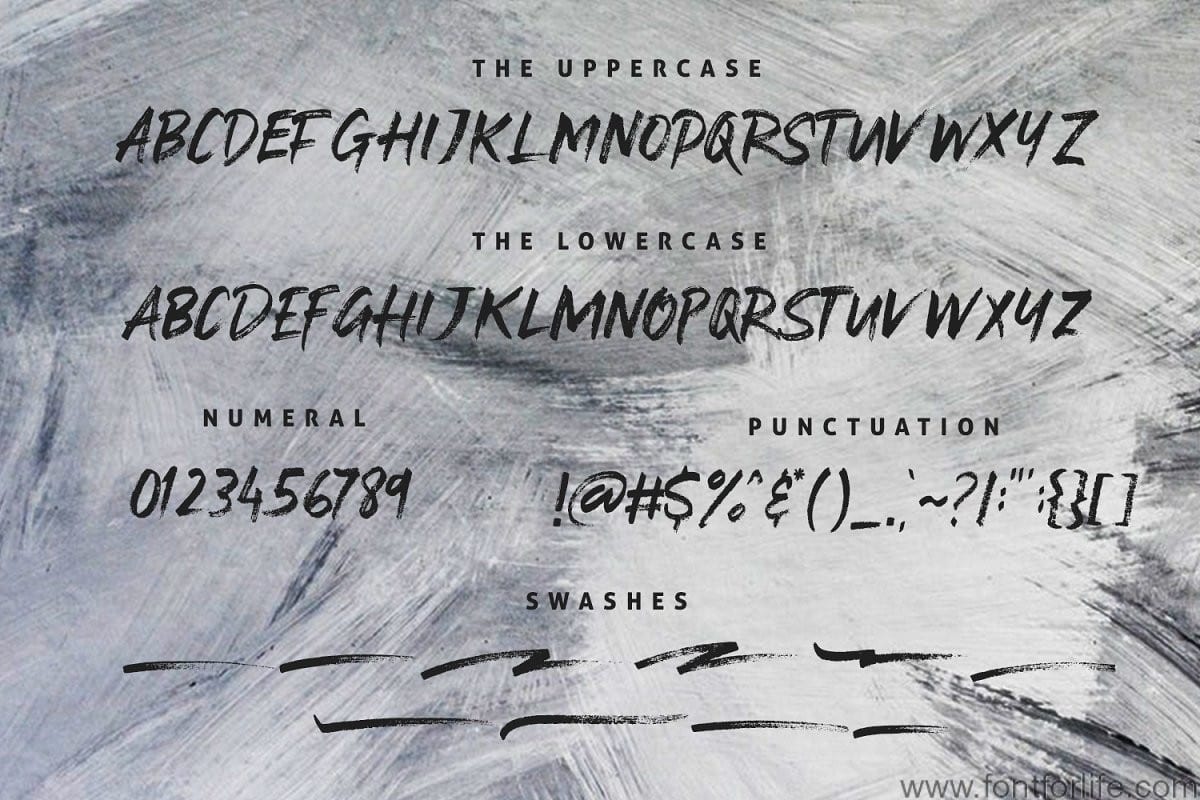 Stay Weird Brush Font Swashes Font