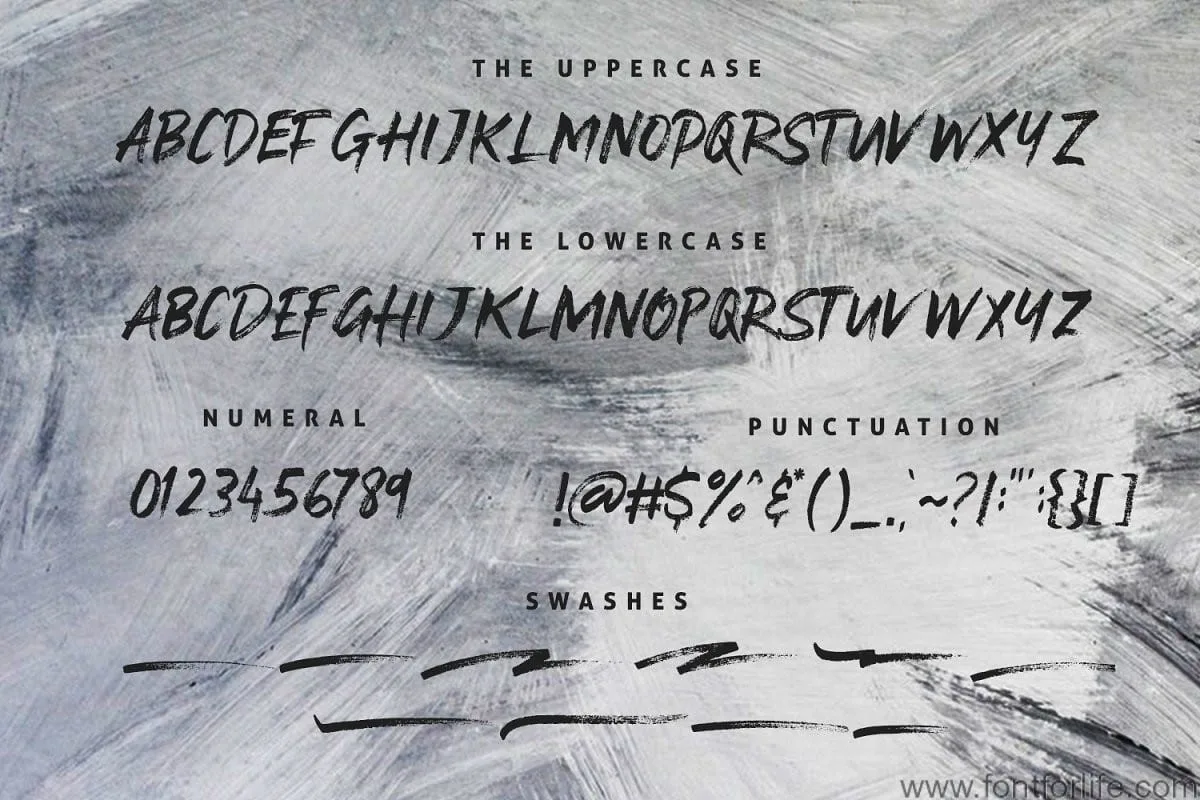 Stay Weird Brush Font Swashes Font