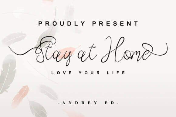 Stay at Home Font