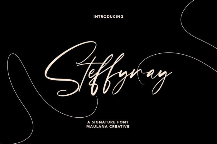 Steffyray Signature Font