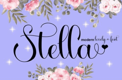 Stella - Modern Lovely Script Font