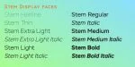 Stem Font