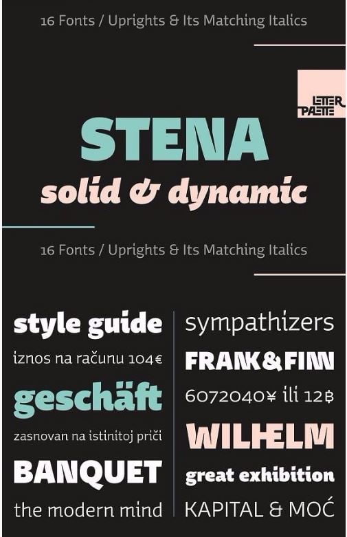 Stena family Font