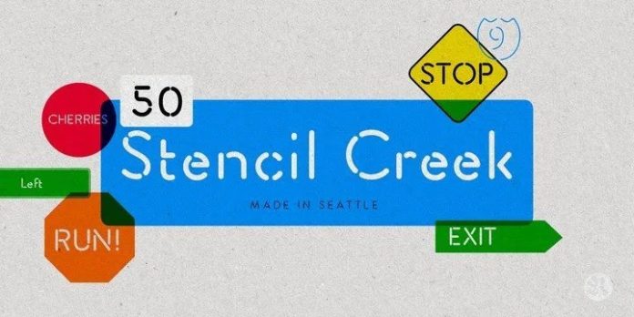 Stencil Creek Font