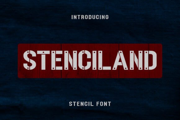 Stenciland Font