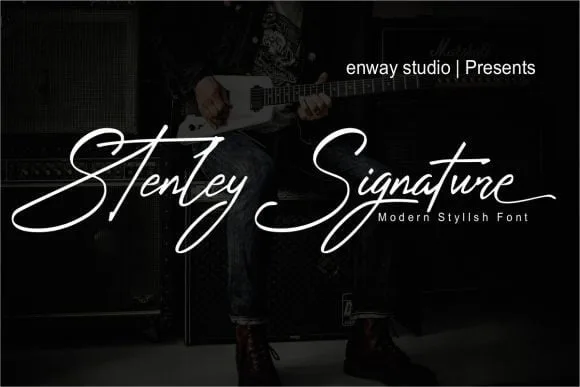 Stenley Signature - Modern Script Font