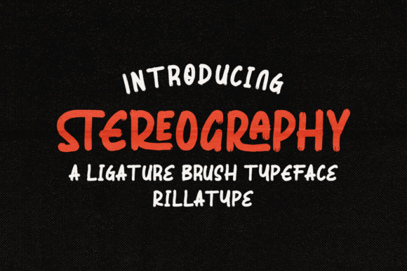 Stereography Font
