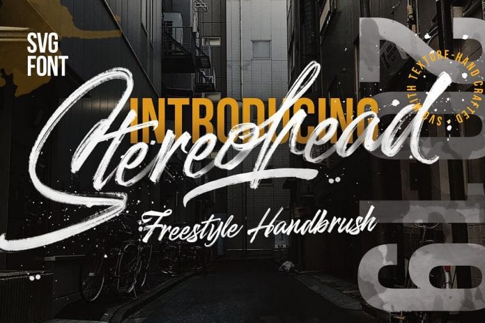 Stereohead Brush Font SVG