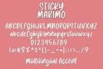 Sticky Marimo Font