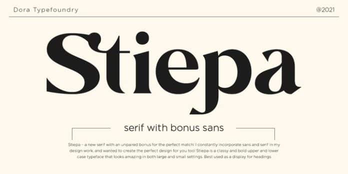 Stiepa - Modern Serif Font