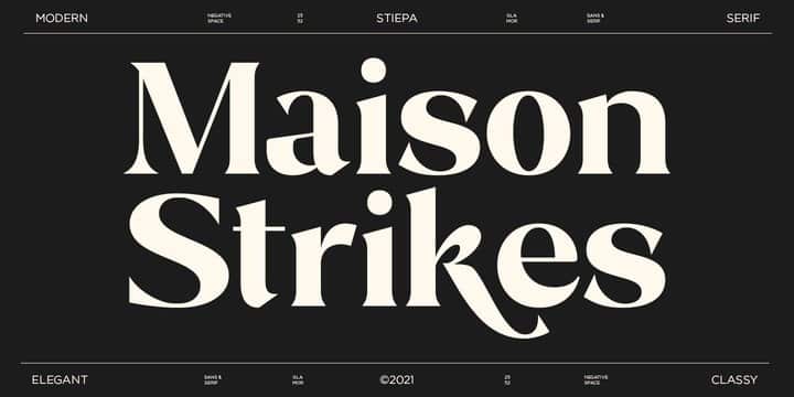 Stiepa - Modern Serif Font