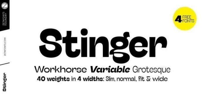 Stinger Font Family