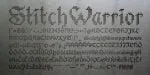 Stitch Warrior Font