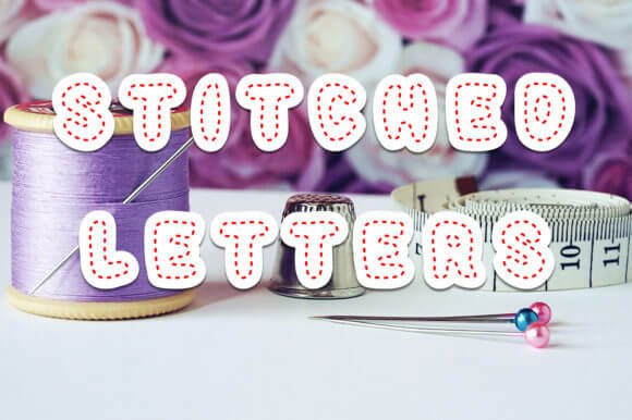 Stitched Letters Font