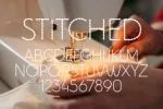 Stitched Line Font