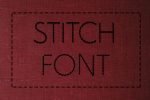 Stitched Line Font