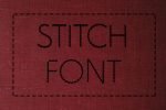 Stitched Line Font