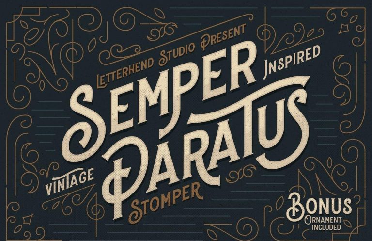 Stomper – A Vintage Display Font Free Dowload