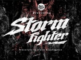 Storm Fighter Font