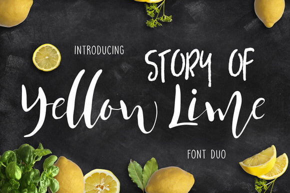 Story of Yellow Lime Font