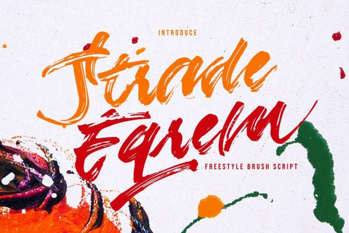 Strade Eqrem Freehand Brush Script
