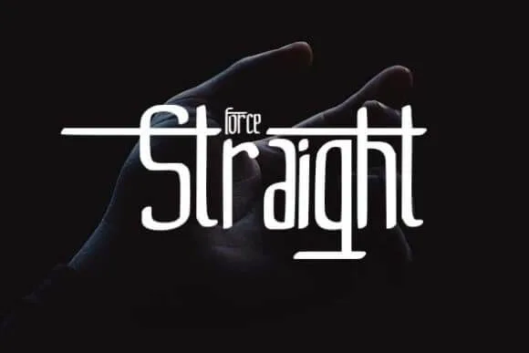 Straight Font