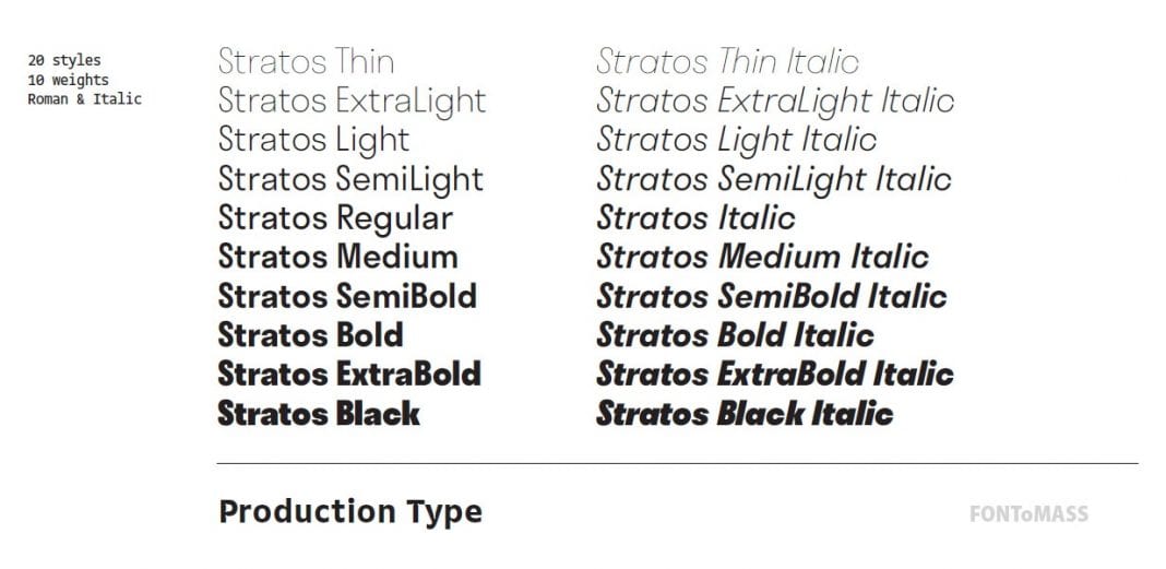 Stratos Font Family