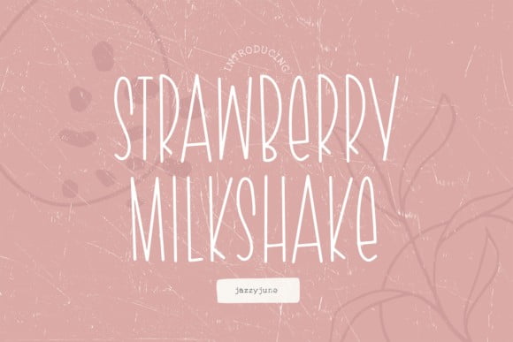 Strawberry Milkshake Font