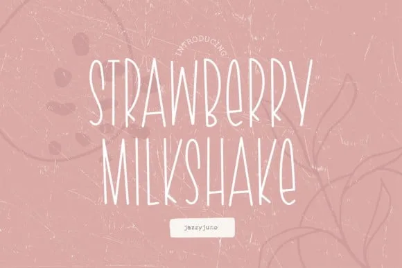 Strawberry Milkshake Font