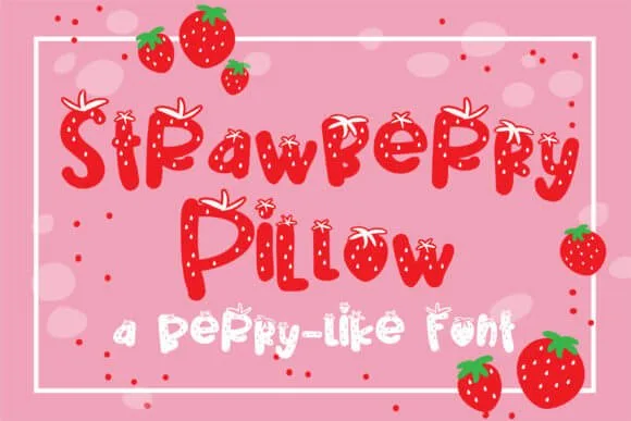 Strawberry Pillow Font