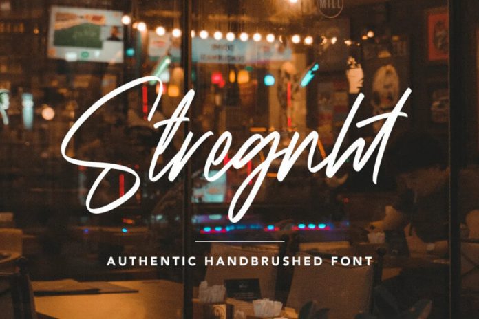 Strength - Authentic Handbrushed Font