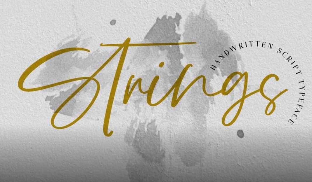 Strings - Handwritten Script Font