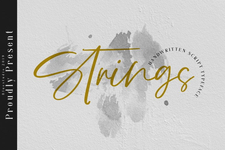 Strings Handwritten Script Font